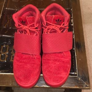 Adidas tubular high top shoes